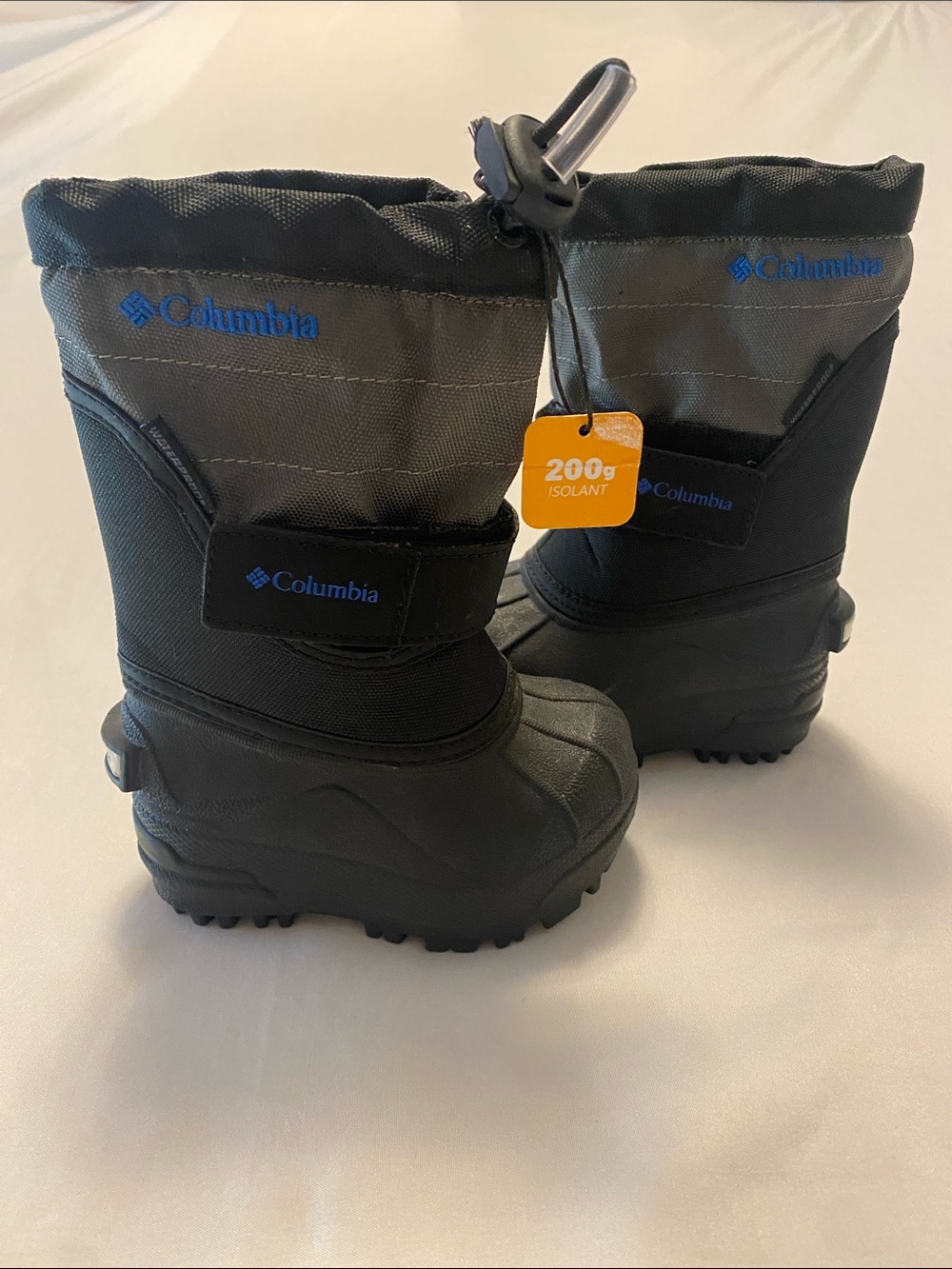 Columbia Kids Black Insulated Weatherproof Snow Boots with Removable Liner
